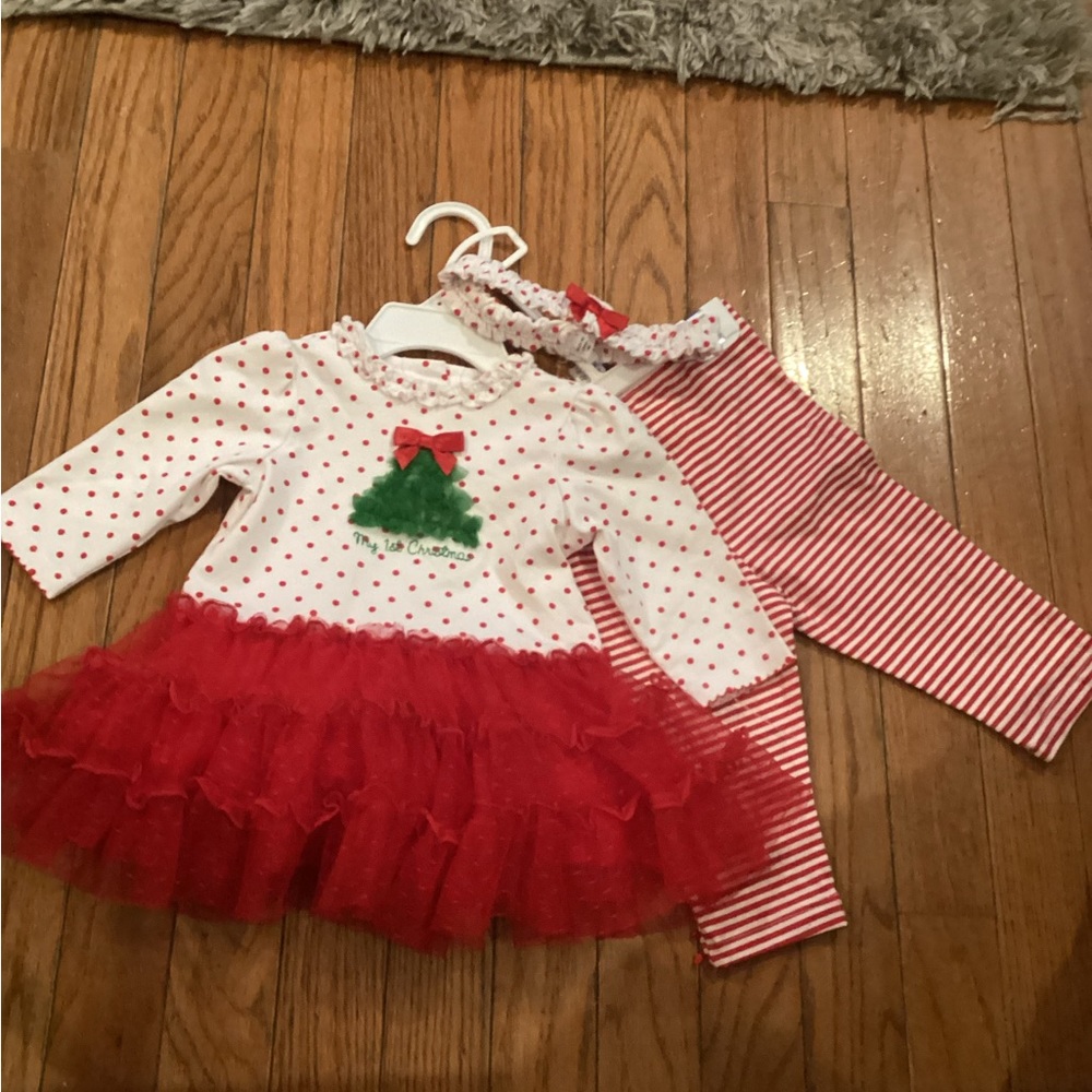 First Christmas Girls 3 Piece Set - Picture 3 of 5